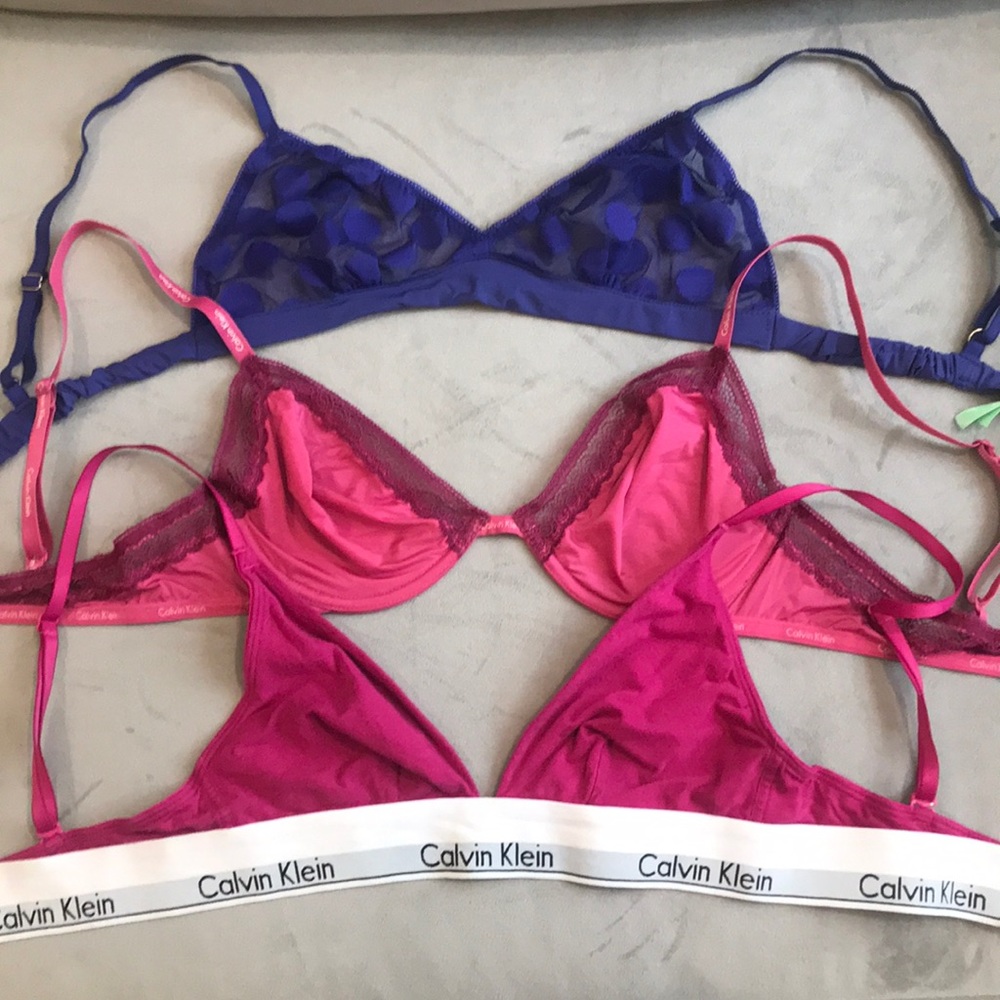 Set of 3 very gently worn bralettes